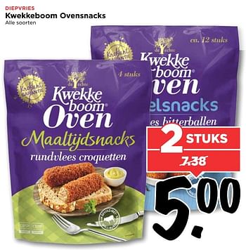 Aanbiedingen Kwekkeboom ovensnacks - KWEKKEBOOM - Geldig van 12/03/2017 tot 18/03/2017 bij Vomar