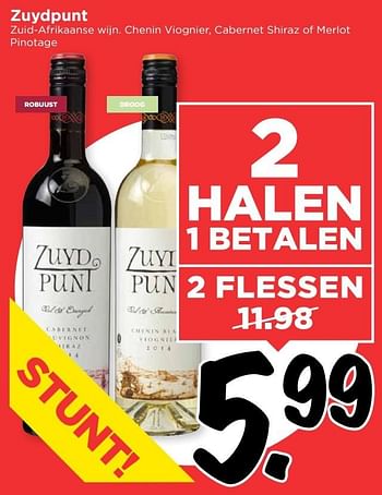 Aanbiedingen Zuydpunt - Rode wijnen - Geldig van 12/03/2017 tot 18/03/2017 bij Vomar