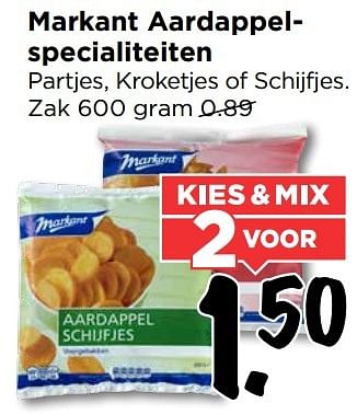 Aanbiedingen Markant aardappelspecialiteiten - Markant - Geldig van 12/03/2017 tot 18/03/2017 bij Vomar