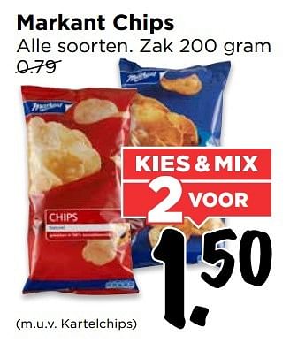 Aanbiedingen Markant chips - Markant - Geldig van 12/03/2017 tot 18/03/2017 bij Vomar