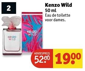 Aanbiedingen Kenzo wild 50 ml - Kenzo - Geldig van 14/03/2017 tot 19/03/2017 bij Kruidvat