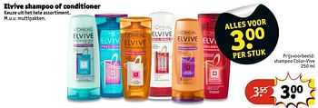 Aanbiedingen Elvive shampoo of conditioner - L'Oreal Paris - Geldig van 14/03/2017 tot 19/03/2017 bij Kruidvat