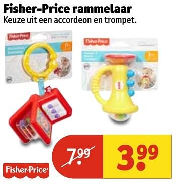 Aanbiedingen Fisher-price rammelaar - Fisher-Price - Geldig van 14/03/2017 tot 19/03/2017 bij Kruidvat