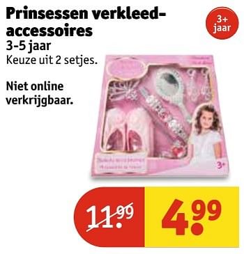 Aanbiedingen Prinsessen verkleedaccessoires 3-5 jaar - Huismerk - Kruidvat - Geldig van 14/03/2017 tot 19/03/2017 bij Kruidvat