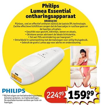 Aanbiedingen Philips lumea essential ontharingsapparaat - Philips - Geldig van 14/03/2017 tot 19/03/2017 bij Kruidvat