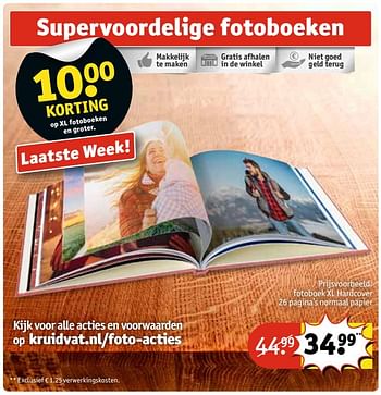 Aanbiedingen Supervoordelige fotoboeken - Huismerk - Kruidvat - Geldig van 14/03/2017 tot 19/03/2017 bij Kruidvat