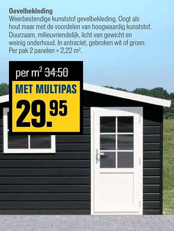 Aanbiedingen Gevelbekleding - Huismerk - Multimate - Geldig van 06/03/2017 tot 19/03/2017 bij Multimate