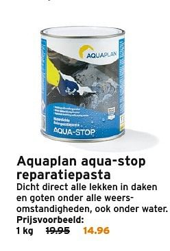 Aanbiedingen Aquaplan aqua-stop reparatiepasta - Aquaplan - Geldig van 06/03/2017 tot 19/03/2017 bij Gamma