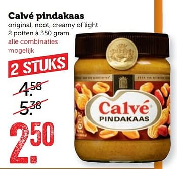 Aanbiedingen Calvé pindakaas - Calve - Geldig van 13/03/2017 tot 19/03/2017 bij Coop