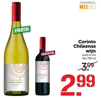 Aanbiedingen Corinto chileense wijn - Witte wijnen - Geldig van 13/03/2017 tot 19/03/2017 bij Coop