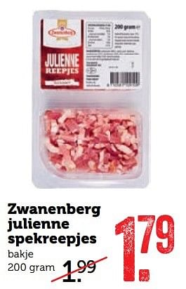 Aanbiedingen Zwanenberg julienne spekreepjes - Huismerk - Coop - Geldig van 13/03/2017 tot 19/03/2017 bij Coop
