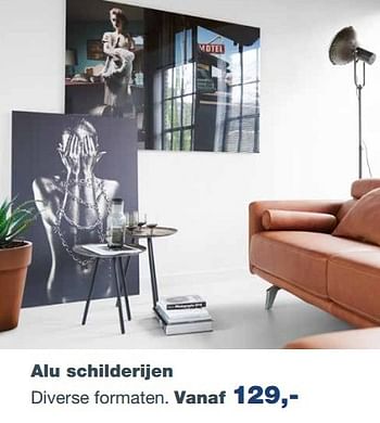 Aanbiedingen Alu schilderijen - Huismerk - INhouse - Geldig van 20/02/2017 tot 02/04/2017 bij INhouse