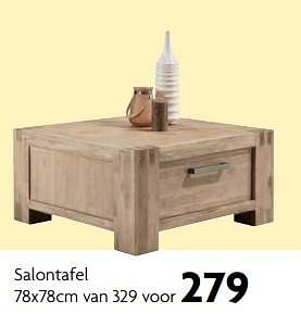 Aanbiedingen Salontafel - Huismerk - Profijt Meubelen - Geldig van 24/02/2017 tot 26/03/2017 bij Profijt Meubel