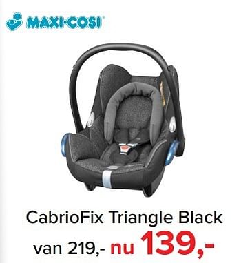 Aanbiedingen Cabriofix triangle black - Maxi-cosi - Geldig van 06/03/2017 tot 02/04/2017 bij Baby-Dump