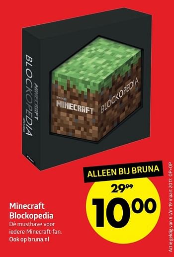 Aanbiedingen Minecraft blockopedia - Minecraft - Geldig van 07/03/2017 tot 19/03/2017 bij Bruna