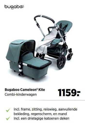 Aanbiedingen Bugaboo cameleon3 kite combi-kinderwagen - Bugaboo - Geldig van 24/02/2017 tot 20/03/2017 bij Babypark