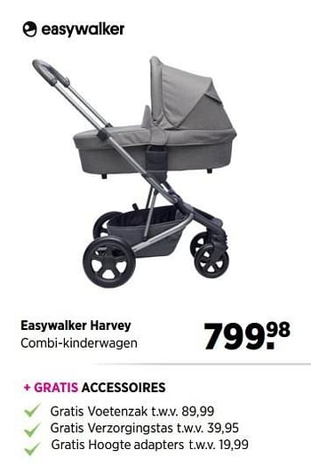Aanbiedingen Easywalker harvey combi-kinderwagen - Easywalker - Geldig van 24/02/2017 tot 20/03/2017 bij Babypark