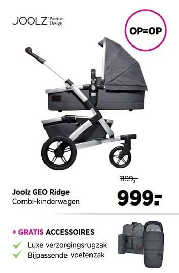Aanbiedingen Joolz geo ridge combi-kinderwagen - Joolz - Geldig van 24/02/2017 tot 20/03/2017 bij Babypark
