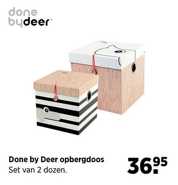 Aanbiedingen Done by deer opbergdoos - Done by Deer - Geldig van 24/02/2017 tot 20/03/2017 bij Babypark