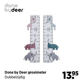 Aanbiedingen Done by deer groeimeter - Done by Deer - Geldig van 24/02/2017 tot 20/03/2017 bij Babypark