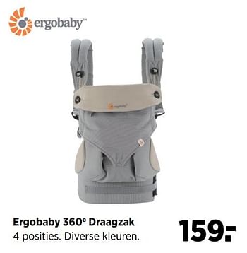 Aanbiedingen Ergobaby 360o draagzak - ERGObaby - Geldig van 24/02/2017 tot 20/03/2017 bij Babypark