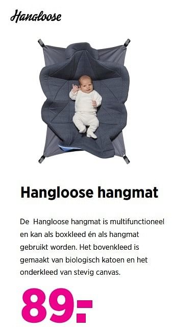 Aanbiedingen Hangloose hangmat - Hangloose  - Geldig van 24/02/2017 tot 20/03/2017 bij Babypark