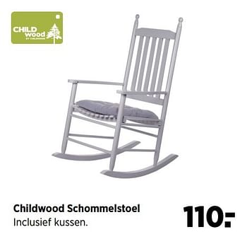 Aanbiedingen Childwood schommelstoel - Child Wood - Geldig van 24/02/2017 tot 20/03/2017 bij Babypark
