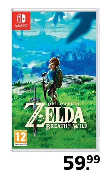 Aanbiedingen Zelda breath of the wild - Nintendo - Geldig van 06/03/2017 tot 19/03/2017 bij Intertoys