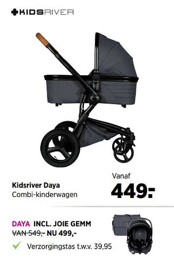 Aanbiedingen Kidsriver daya combi-kinderwagen - Kidsriver - Geldig van 24/02/2017 tot 20/03/2017 bij Babypark