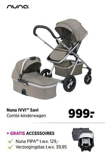 Aanbiedingen Nuna ivvi savi combi-kinderwagen - Nuna - Geldig van 24/02/2017 tot 20/03/2017 bij Babypark