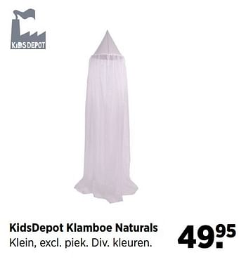 Aanbiedingen Kidsdepot klamboe naturals - KidsDepot  - Geldig van 24/02/2017 tot 20/03/2017 bij Babypark