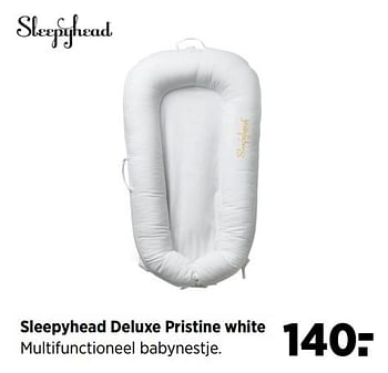 Aanbiedingen Sleepyhead deluxe pristine white - Sleepyhead - Geldig van 24/02/2017 tot 20/03/2017 bij Babypark