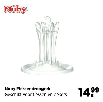 Aanbiedingen Nuby flessendroogrek - Nuby - Geldig van 24/02/2017 tot 20/03/2017 bij Babypark