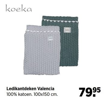 Aanbiedingen Ledikantdeken valencia - Koeka - Geldig van 24/02/2017 tot 20/03/2017 bij Babypark