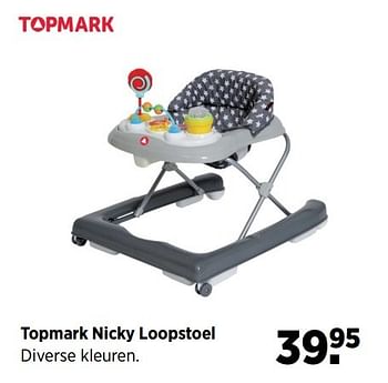 Aanbiedingen Topmark nicky loopstoel - Topmark - Geldig van 24/02/2017 tot 20/03/2017 bij Babypark