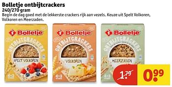 Aanbiedingen Bolletje ontbijtcrackers - Bolletje - Geldig van 07/03/2017 tot 19/03/2017 bij Kruidvat
