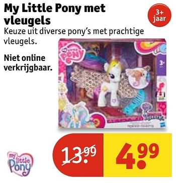 Aanbiedingen My little pony met vleugels - My Little Pony - Geldig van 07/03/2017 tot 19/03/2017 bij Kruidvat