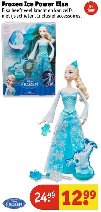 Aanbiedingen Frozen ice power elsa - Disney  Frozen - Geldig van 07/03/2017 tot 19/03/2017 bij Kruidvat