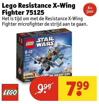Aanbiedingen Lego resistance x-wing fighter 75125 - Lego - Geldig van 07/03/2017 tot 19/03/2017 bij Kruidvat