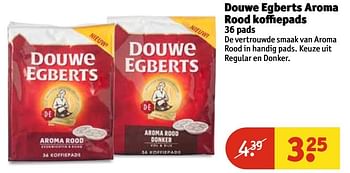Aanbiedingen Douwe egberts aroma rood koffiepads - Douwe Egberts - Geldig van 07/03/2017 tot 19/03/2017 bij Kruidvat