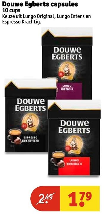 Aanbiedingen Douwe egberts capsules - Douwe Egberts - Geldig van 07/03/2017 tot 19/03/2017 bij Kruidvat