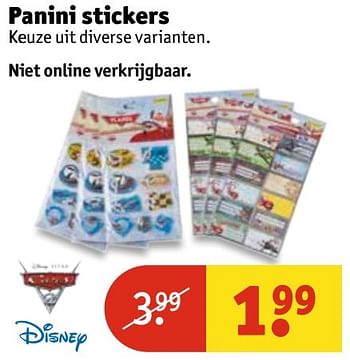 Aanbiedingen Panini stickers - Disney - Geldig van 07/03/2017 tot 19/03/2017 bij Kruidvat