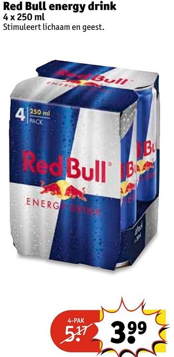 Aanbiedingen Red bull energy drink - Red Bull - Geldig van 07/03/2017 tot 19/03/2017 bij Kruidvat