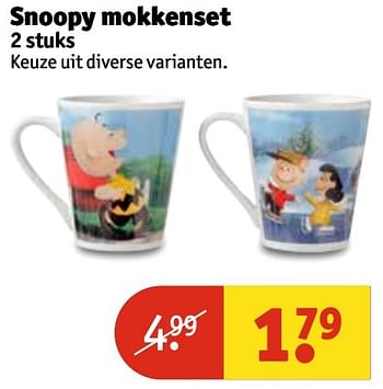 Aanbiedingen Snoopy mokkenset - Snoopy - Geldig van 07/03/2017 tot 19/03/2017 bij Kruidvat