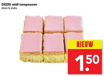 Aanbiedingen Deen midi tompoucen - Huismerk deen supermarkt - Geldig van 12/03/2017 tot 18/03/2017 bij Deen Supermarkten