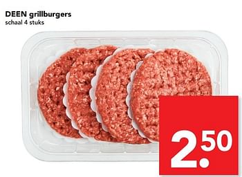 Aanbiedingen Deen grillburgers - Huismerk deen supermarkt - Geldig van 12/03/2017 tot 18/03/2017 bij Deen Supermarkten