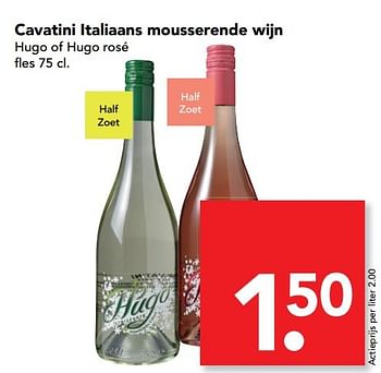 Aanbiedingen Cavatini italiaans mousserende wijn - Witte wijnen - Geldig van 12/03/2017 tot 18/03/2017 bij Deen Supermarkten