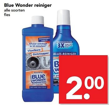 Aanbiedingen Blue wonder reiniger - Blue Wonder - Geldig van 12/03/2017 tot 18/03/2017 bij Deen Supermarkten