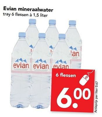 Aanbiedingen Bos evian mineraalwater - Evian - Geldig van 12/03/2017 tot 18/03/2017 bij Deen Supermarkten
