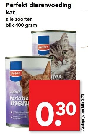 Aanbiedingen Perfekt dierenvoeding kat - Perfekt - Geldig van 12/03/2017 tot 18/03/2017 bij Deen Supermarkten